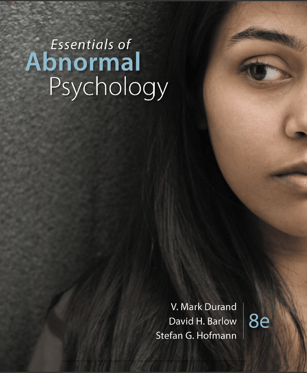 Essentials of Abnormal Psychology 8th Edition