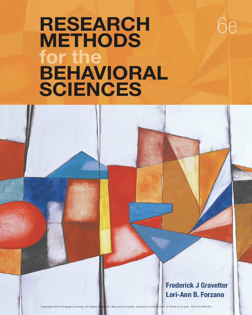 Research Methods for the Behavioral Sciences